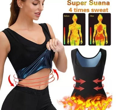 Camiseta reductora mujer efecto sauna L/XL