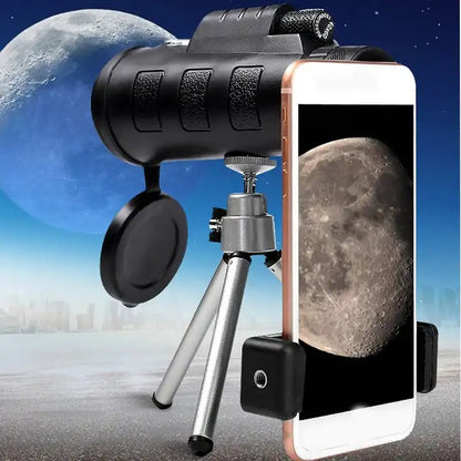 Telescopio con visión nocturna+ soporte para móvil